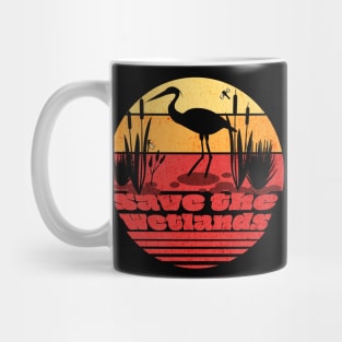 World Wetlands Day Retro Sunset Mug
